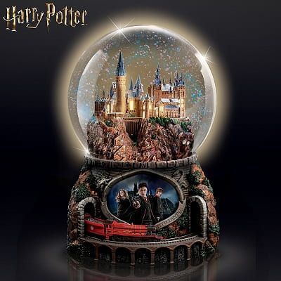 Bradford Exchange Harry Potter Musical Glitter Globe. harry potter christmas snow globe